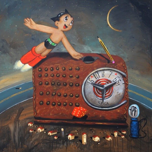 Iván Ríos, un pintor hincha de San Martín.